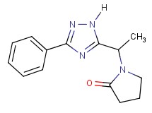 1-[1-(3-phenyl-1H-1,2,4-triazol-5-yl)ethyl]pyrrolidin-2-one