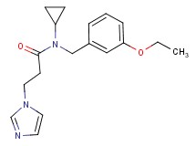 N-cyclopropyl-N-(3-ethoxybenzyl)-3-(1H-imidazol-1-yl)propanamide