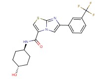 N-(trans-4-hydroxycyclohexyl)-6-[3-(trifluoromethyl)phenyl]imidazo[2,1-b][1,3]thiazole-3-carboxamide