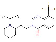 3-[2-(1-isopropylpiperidin-2-yl)ethyl]-8-(trifluoromethyl)quinazolin-4(3H)-one