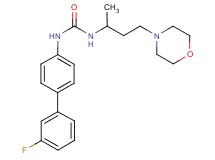 N-(3'-fluorobiphenyl-4-yl)-N'-(1-methyl-3-morpholin-4-ylpropyl)urea