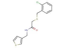 2-[(2-chlorobenzyl)thio]-N-(3-thienylmethyl)acetamide