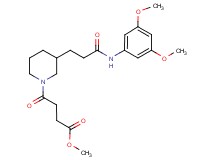 methyl 4-(3-{3-[(3,5-dimethoxyphenyl)amino]-3-oxopropyl}-1-piperidinyl)-4-oxobutanoate
