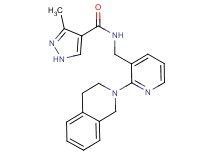 N-{[2-(3,4-dihydro-2(1H)-isoquinolinyl)-3-pyridinyl]methyl}-3-methyl-1H-pyrazole-4-carboxamide