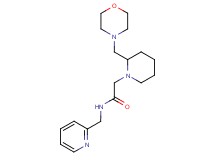 2-[2-(4-morpholinylmethyl)-1-piperidinyl]-N-(2-pyridinylmethyl)acetamide