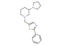 1-[(2-phenyl-1,3-thiazol-5-yl)methyl]-3-(1-pyrrolidinyl)piperidine