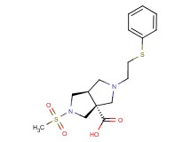 (3aR*,6aR*)-2-(methylsulfonyl)-5-[2-(phenylthio)ethyl]hexahydropyrrolo[3,4-c]pyrrole-3a(1H)-carboxylic acid