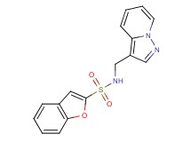 N-(pyrazolo[1,5-a]pyridin-3-ylmethyl)-1-benzofuran-2-sulfonamide