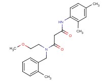 N'-(2,4-dimethylphenyl)-N-(2-methoxyethyl)-N-(2-methylbenzyl)malonamide