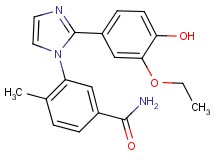 3-[2-(3-ethoxy-4-hydroxyphenyl)-1H-imidazol-1-yl]-4-methylbenzamide