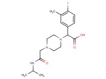 (4-fluoro-3-methylphenyl){4-[2-(isopropylamino)-2-oxoethyl]piperazin-1-yl}acetic acid