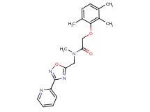N-methyl-N-[(3-pyridin-2-yl-1,2,4-oxadiazol-5-yl)methyl]-2-(2,3,6-trimethylphenoxy)acetamide