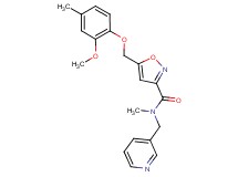 5-[(2-methoxy-4-methylphenoxy)methyl]-N-methyl-N-(3-pyridinylmethyl)-3-isoxazolecarboxamide