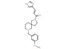 2-[(2E)-3-(1H-imidazol-4-yl)-2-propenoyl]-7-(3-methoxybenzyl)-2,7-diazaspiro[4.5]decane