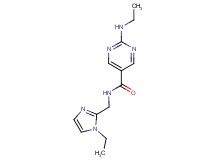 2-(ethylamino)-N-[(1-ethyl-1H-imidazol-2-yl)methyl]pyrimidine-5-carboxamide