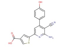 5-[6-amino-5-cyano-4-(4-hydroxyphenyl)pyridin-2-yl]thiophene-3-carboxylic acid