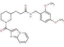 N-(2,4-dimethoxybenzyl)-3-[1-(imidazo[1,2-a]pyridin-2-ylcarbonyl)-3-piperidinyl]propanamide
