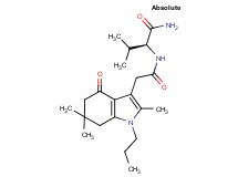 N~2~-[(2,6,6-trimethyl-4-oxo-1-propyl-4,5,6,7-tetrahydro-1H-indol-3-yl)acetyl]-L-valinamide