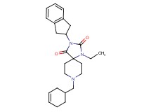 8-(3-cyclohexen-1-ylmethyl)-3-(2,3-dihydro-1H-inden-2-yl)-1-ethyl-1,3,8-triazaspiro[4.5]decane-2,4-dione