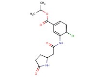 isopropyl 4-chloro-3-{[(5-oxopyrrolidin-2-yl)acetyl]amino}benzoate