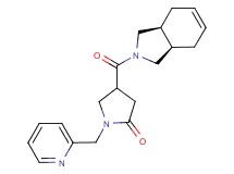 4-[(3aR*,7aS*)-1,3,3a,4,7,7a-hexahydro-2H-isoindol-2-ylcarbonyl]-1-(2-pyridinylmethyl)-2-pyrrolidinone