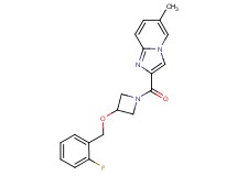 2-({3-[(2-fluorobenzyl)oxy]-1-azetidinyl}carbonyl)-6-methylimidazo[1,2-a]pyridine