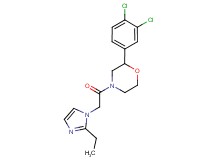 2-(3,4-dichlorophenyl)-4-[(2-ethyl-1H-imidazol-1-yl)acetyl]morpholine