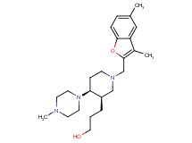 3-[(3R*,4S*)-1-[(3,5-dimethyl-1-benzofuran-2-yl)methyl]-4-(4-methylpiperazin-1-yl)piperidin-3-yl]propan-1-ol