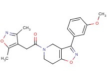5-[(3,5-dimethyl-4-isoxazolyl)acetyl]-3-(3-methoxyphenyl)-4,5,6,7-tetrahydroisoxazolo[4,5-c]pyridine