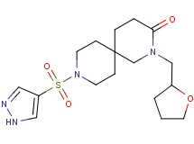 9-(1H-pyrazol-4-ylsulfonyl)-2-(tetrahydrofuran-2-ylmethyl)-2,9-diazaspiro[5.5]undecan-3-one