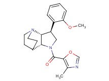 (2R*,3S*,6R*)-3-(2-methoxyphenyl)-5-[(4-methyl-1,3-oxazol-5-yl)carbonyl]-1,5-diazatricyclo[5.2.2.0~2,6~]undecane
