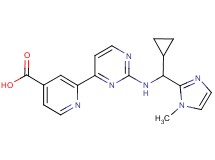 2-(2-{[cyclopropyl(1-methyl-1H-imidazol-2-yl)methyl]amino}pyrimidin-4-yl)isonicotinic acid