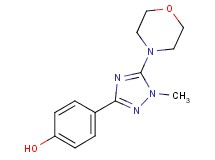 4-(1-methyl-5-morpholin-4-yl-1H-1,2,4-triazol-3-yl)phenol