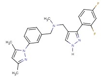 1-[3-(2,4-difluorophenyl)-1H-pyrazol-4-yl]-N-[3-(3,5-dimethyl-1H-pyrazol-1-yl)benzyl]-N-methylmethanamine