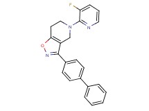 3-biphenyl-4-yl-5-(3-fluoropyridin-2-yl)-4,5,6,7-tetrahydroisoxazolo[4,5-c]pyridine