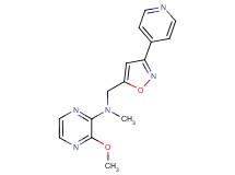 3-methoxy-N-methyl-N-{[3-(4-pyridinyl)-5-isoxazolyl]methyl}-2-pyrazinamine