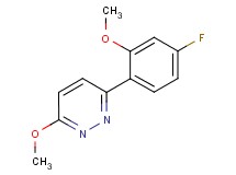 3-(4-fluoro-2-methoxyphenyl)-6-methoxypyridazine