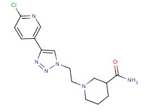 1-{2-[4-(6-chloropyridin-3-yl)-1H-1,2,3-triazol-1-yl]ethyl}piperidine-3-carboxamide