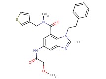 5-[(methoxyacetyl)amino]-N-methyl-1-(2-phenylethyl)-N-(3-thienylmethyl)-1H-benzimidazole-7-carboxamide