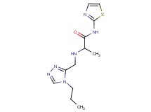 2-{[(4-propyl-4H-1,2,4-triazol-3-yl)methyl]amino}-N-1,3-thiazol-2-ylpropanamide