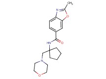 2-methyl-N-[1-(morpholin-4-ylmethyl)cyclopentyl]-1,3-benzoxazole-6-carboxamide