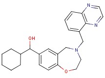 cyclohexyl[4-(5-quinoxalinylmethyl)-2,3,4,5-tetrahydro-1,4-benzoxazepin-7-yl]methanol