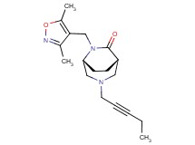 (1S*,5R*)-6-[(3,5-dimethyl-4-isoxazolyl)methyl]-3-(2-pentyn-1-yl)-3,6-diazabicyclo[3.2.2]nonan-7-one