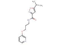 5-isopropyl-N-[3-(3-pyridinyloxy)propyl]-3-isoxazolecarboxamide