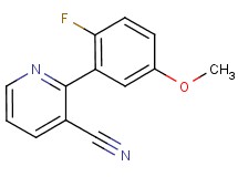 2-(2-fluoro-5-methoxyphenyl)nicotinonitrile