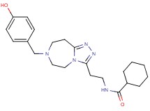 N-{2-[7-(4-hydroxybenzyl)-6,7,8,9-tetrahydro-5H-[1,2,4]triazolo[4,3-d][1,4]diazepin-3-yl]ethyl}cyclohexanecarboxamide