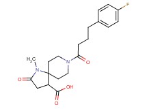 8-[4-(4-fluorophenyl)butanoyl]-1-methyl-2-oxo-1,8-diazaspiro[4.5]decane-4-carboxylic acid