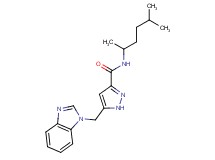 5-(1H-benzimidazol-1-ylmethyl)-N-(1,4-dimethylpentyl)-1H-pyrazole-3-carboxamide