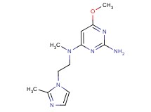 6-methoxy-N~4~-methyl-N~4~-[2-(2-methyl-1H-imidazol-1-yl)ethyl]-2,4-pyrimidinediamine