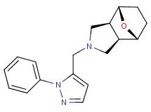 (1R*,2R*,6S*,7S*)-4-[(1-phenyl-1H-pyrazol-5-yl)methyl]-10-oxa-4-azatricyclo[5.2.1.0~2,6~]decane